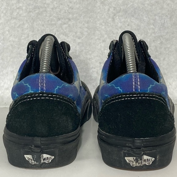 Vans Womens Old Skool Lightning Blue/Black Suede Canvas Sneakers Shoes SZ US 6.5 - Picture 4 of 11